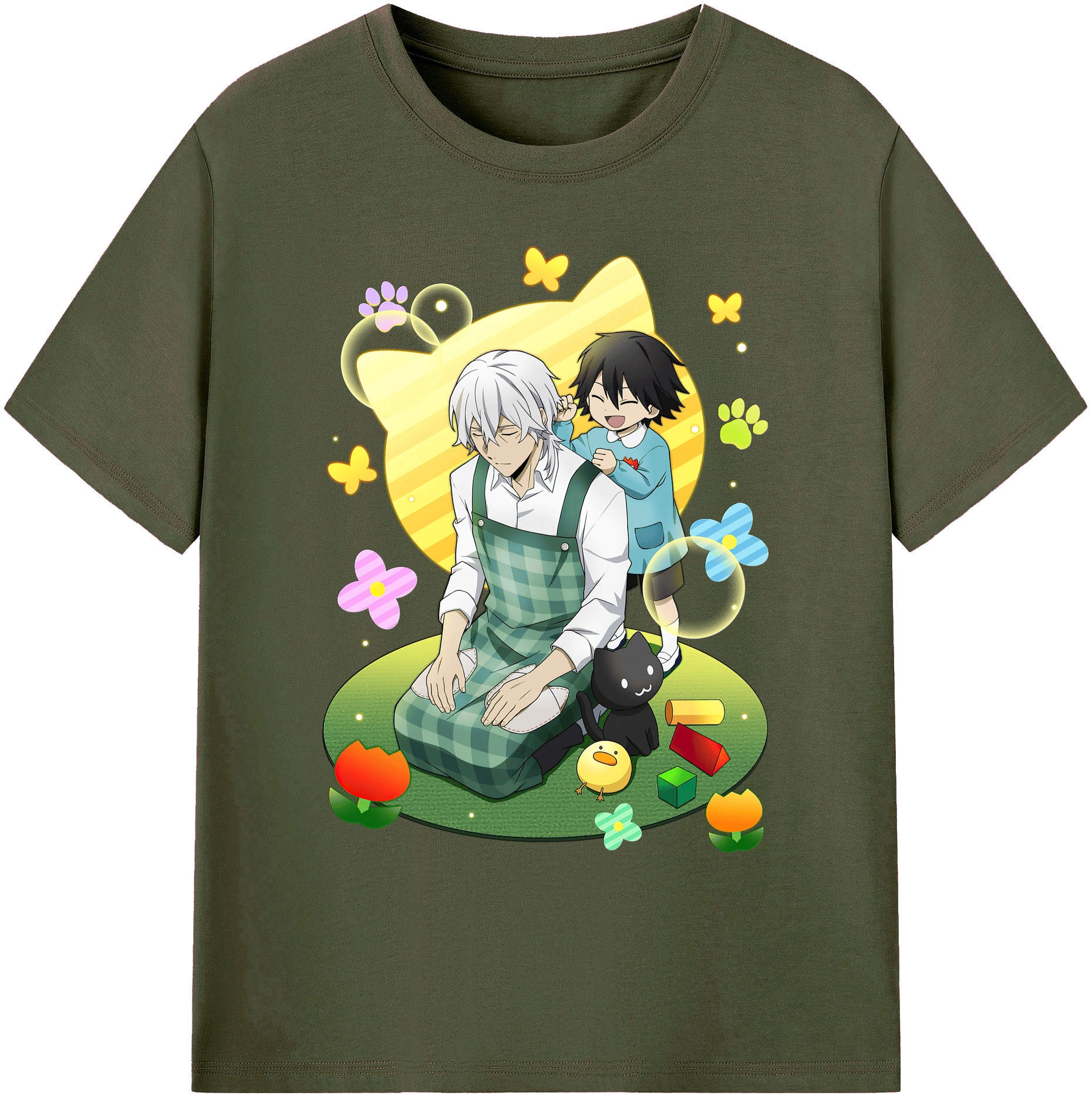 （画像用） 文豪ストレイドッグス Bungo Stray Dogs 綿100％ メンズ半袖Tシャツ｜肌触りやわらか＆通気性